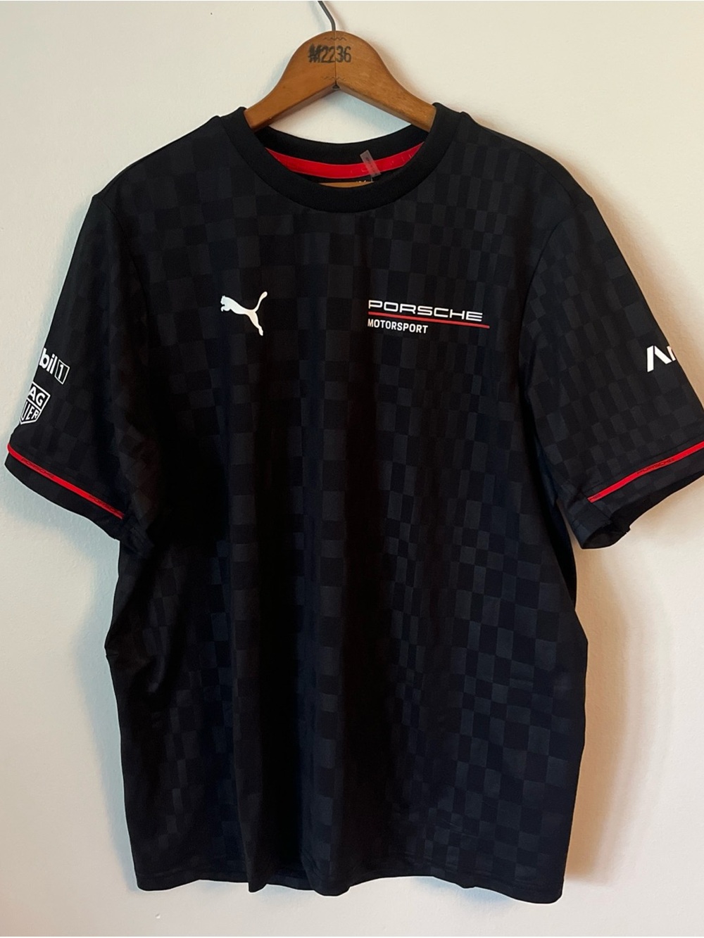 Porsche Mobil 1 Motorsport Official Licensed Car Team Shirt Black M Raceborn